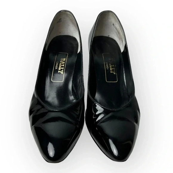 Bally Black Patent Leather Kitten  Heel - Picture 4 of 11